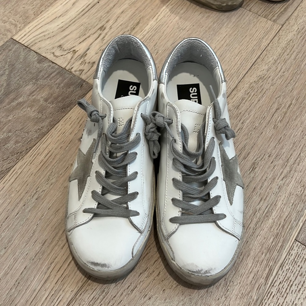 grey suede /white Golden Goose sneakers